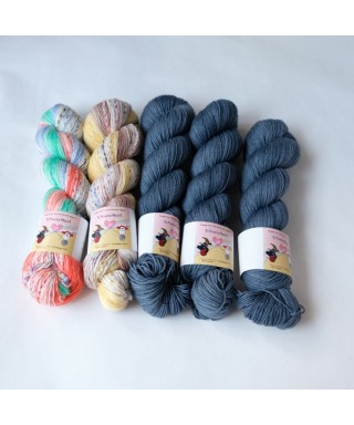 TeNserra Shawl - L グレー