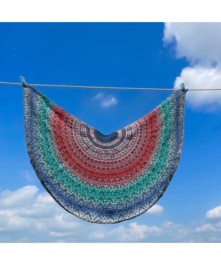 TeNserra Shawl - L グレー